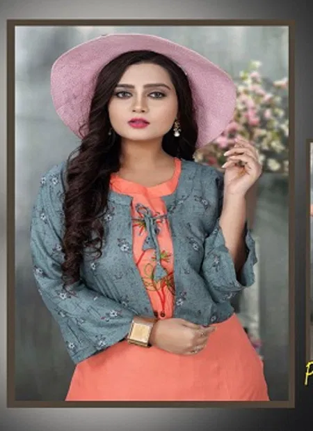 Aagya Purvi 2 Latest Fancy Regular Wear Fancy Printed Koti Kurti With Bottom Collection
 Catalog