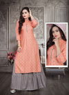 Aagya Retro Skirt Ethnic Wear Rayon Printed Designer Kurti With Skirt Collection