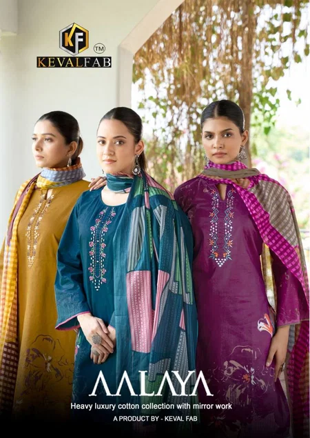 Aalaya Vol 1 By Keval Cotton Printed Dress Material Wholesale Market In Surat