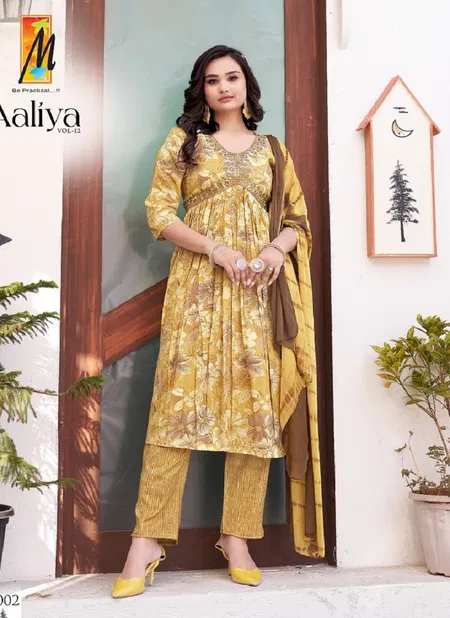 Aaliya Vol 12 By Master Foil Printed Kurti With Bottom Dupatta Wholesale Shop In Surat
 Catalog