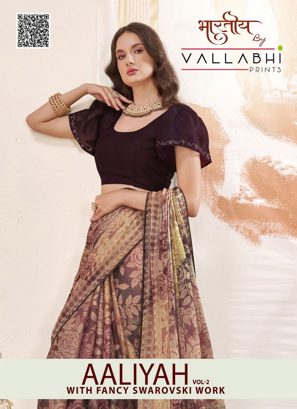 Aaliyah Vol 2 By Vallabhi Chiffon Printed Sarees Orders In India