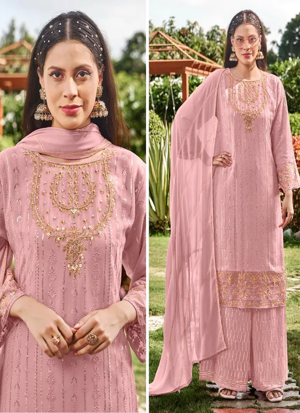 Aamira By Zaha Faux Georgette Pakistani Readymade Suits Wholesale Shop In Surat
