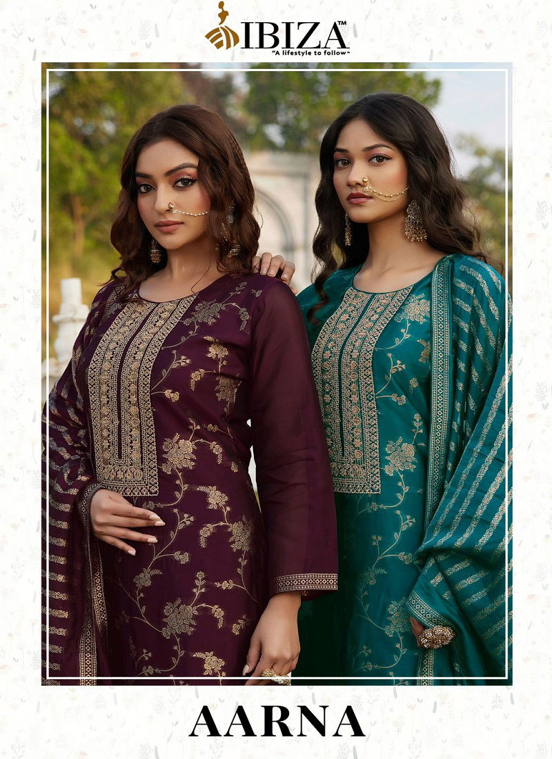 Aarna By Ibiza Banglory Silk Designer Salwar Kameez Wholesale Market In Surat Catalog