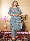 Aarvee Latest Fancy Designer Ethnic Wear Cotton Kurti With Bottom Collection