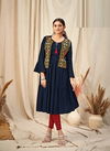 Aarvi Manya 25 Fancy Ethnic Wear Rayon Anarkali Designer Kurti Collection