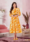 Aarvi Vintage 1 Fancy Party Wear Rayon Printed Designer Kurti Collection