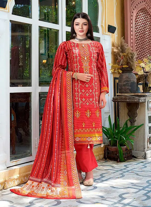 Aasha 1109 Lawn Cotton Embroidery Pakistani Suits Suppliers In India