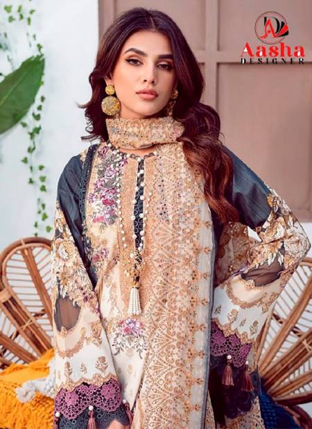 Aasha Designer Dn 1047 Cotton Pakistani Salwar Suits Wholesale Market in Surat with Price Catalog