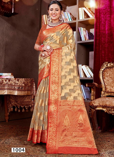 Aashika Vol 2 By Saroj 1001 To 1006 Soft Organza Silk Saree Wholesales In Delhi
