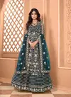 Aashirwad Advika 8354 Series Net Embroidery Gown With Dupatta Catalog
