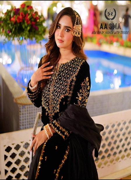 Aasma 204 Faux Georgette Pakistani Salwar Suits Wholesalers In India