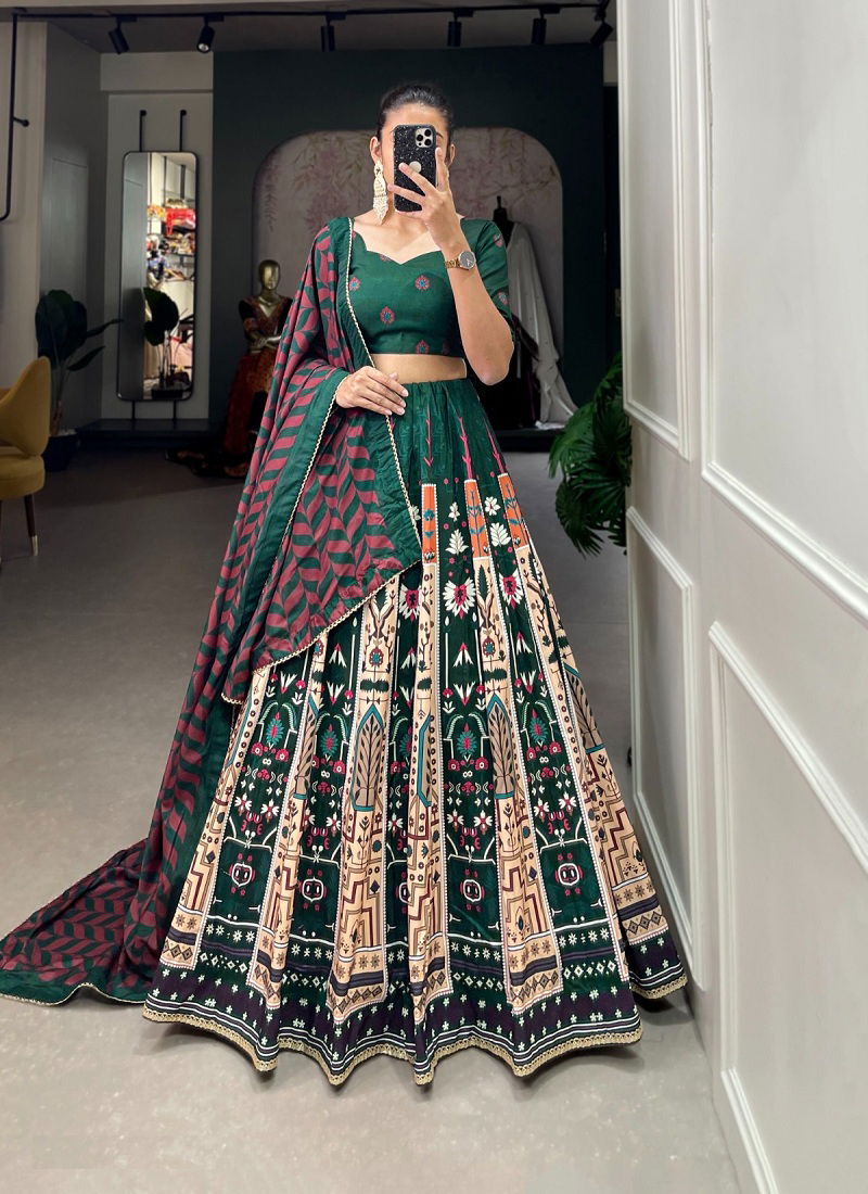 Aawiya 1253 Colours Vaishali Silk Printed Occasion Wholesale Lehenga Choli In India Catalog