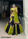 Aawiya 1676 Parrot Pure Cotton Designer Navaratri Lehenga Choli Suppliers In India