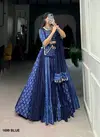 Aawiya 1699 Blue Pure Cotton Navaratri Lehenga Choli Wholesalers In Delhi