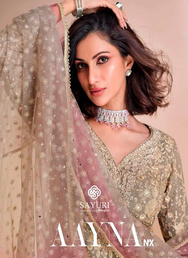 Aayna Nx By Sayuri Georgette Readymade Suits Suppliers In Mumbai 