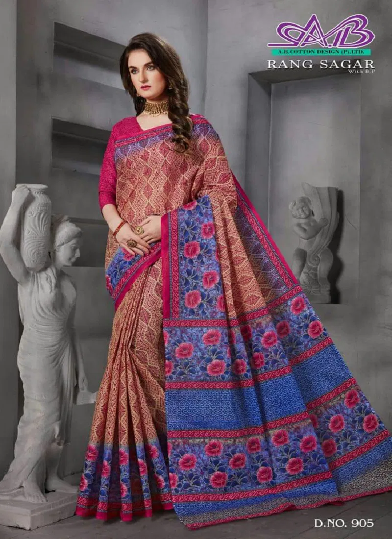 Ab Rang Sagar Latest Designer Cotton Printed Saree Collection 