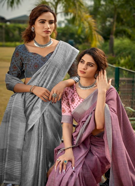 Abhirupi Silk By Rajyog Khadi Print Designer Sarees Catalog Catalog