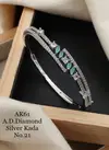 Ad Diamond 4 Designer Silver Kada Catalog