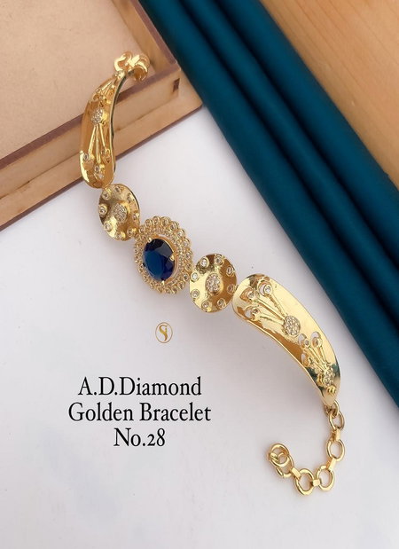 AD Diamond Golden And Rose Gold Bracelets Wholesale Online