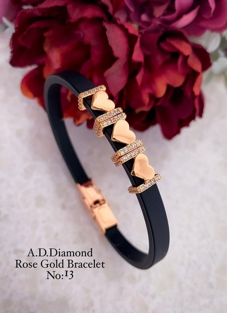 AD Diamond Rose Gold Fancy Bracelets Accessories Catalog