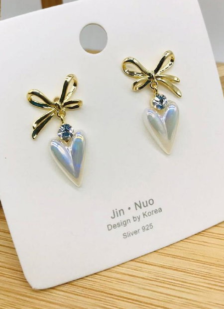 AD Diamond Steel And Rose Gold Party Wear Earrings 42
