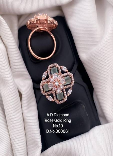 AD Rose Gold Ring  Exporters in India