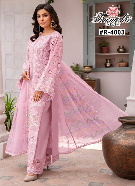 Adan Libas Vol 4 By Ramsha Embroidered Pakistani Readymade Suits Wholesale Shop In Surat
