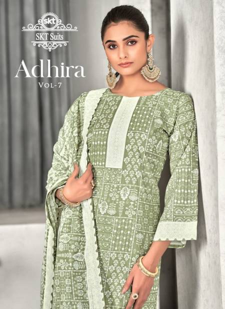 Adhira Vol 7 By Skt Digital Printed Cotton Dress Material Wholesale Market In Surat Catalog
