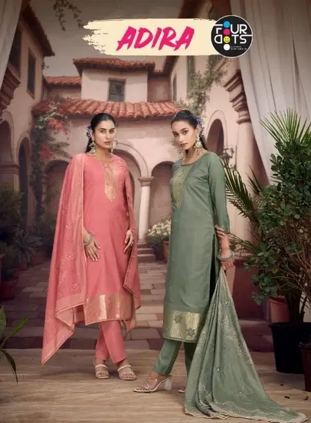 Adira By Fourdots Muslin Surat Designer Salwar Suits Wholesale Market
