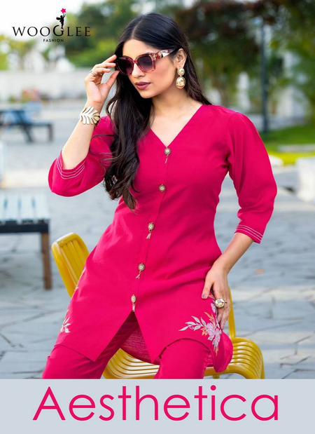 Aesthetica By Wooglee Viscose Silk Western Co Ord Set Exporters In India