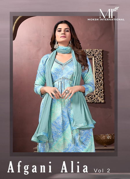 Afgani Alia Vol 2 By Moksh Premium Rayon Alia Cut Kurti With Bottom Dupatta Wholesale Market In Surat Catalog