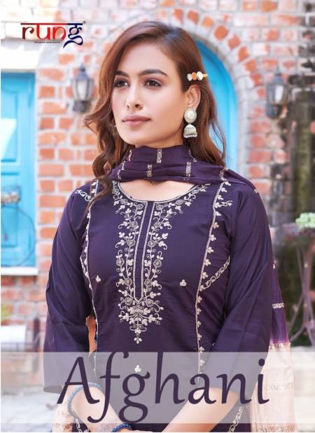 Afgani By Rung Embroidery Kurti With Bottom Dupatta Wholesale Market In Surat With Price Catalog