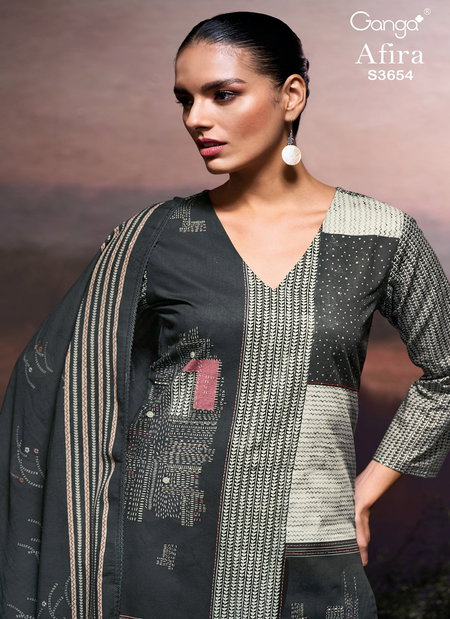 Afira 3654 By Ganga Cotton Printed Salwar Suit Wholesalers In Surat

