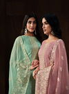 Afiyah By Vipul Organza Kurti With Bottom Dupatta Dress Material Catalog