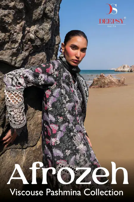 Afrozeh By Deepsy Viscose Pashmina Dress Material Exporters In India
