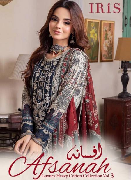 Afsanah Luxury Heavy Cotton Collection Vol 3 Cotton Pakistani Dress Material Catalog