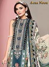 Agha Noor 3 Latest Fancy Festive Wear lawn cotton Top And Bottom With Mal Mal Printed Dupatta Karachi Dress Materials Collection