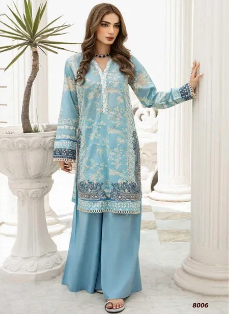 Agha Noor Jainee Vol 8 Lawn Cotton Pakistani Dress Material Wholesale Online
 Catalog