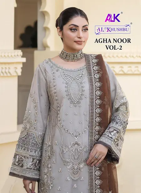 Agha Noor Vol 2 By Al Khushbu Georgette Pakistani Suits Orders In India