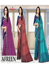 AISHWARYA AFREEN Latest Fancy Regular And Bussiness Wear Vichitra Print With Fancy Lace Diamond Saree Collection