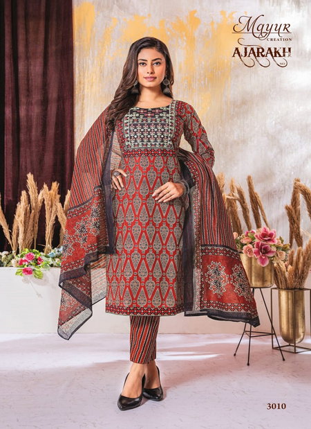 Ajarakh Vol 3 By Mayur Cotton Printed Kurti With Bottom Dupatta Wholesale Shop In Surat
