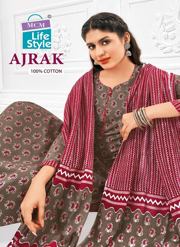 Ajrak Vol 1 By MCM Cotton Printed Kurti With Bottom Dupatta Wholesale Price In Surat