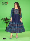 Ajrakh By Dee Cee Rayon Printed Designer Long Kurtis Wholesale Price In Surat
