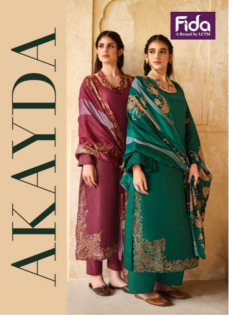 Akayda By Fida Embroidery Cotton Dress Material Wholesale Market In Surat
 Catalog