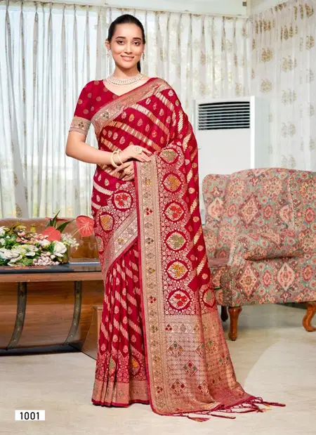 Akriti Vol 7 By Bunawat Designer Silk Wedding Sarees Wholesale Price In Surat
