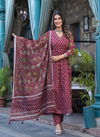Akshar Afghani Printed Cotton Kurti With Bottom Dupatta Wholesale Clothing Distributors In India