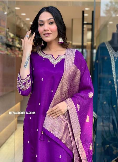 Akshar Designer Chanderi Silk Kurti With Bottom Dupatta Orders In India