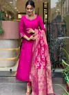 Akshar Designer Chanderi Silk Kurti With Bottom Dupatta Wholesale Price In Surat
