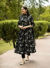 Akshar Designer Cotton Printed Anarkali Kurti With Bottom Dupatta Wholesale Shop In Surat
