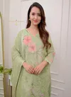 Akshar Designer Linen Cotton Designer Kurti With Bottom Dupatta Wholesalers In Delhi
